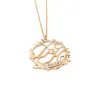 Rose Gold Plated Necklace with Initials & Date Rose Gold Plated Necklace with Initials & Date