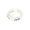 6mm silver ring with sound waveform engraving 6mm silver ring with sound waveform engraving
