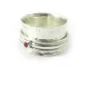 Ασημένιο δαχτυλίδι spinner 10mm με 2 δακτυλίους με swarovski Ασημένιο δαχτυλίδι spinner 10mm με 2 δακτυλίους με swarovski