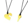 Double heart necklace with key in silver 925 gold plated with cord Double heart necklace with key in silver 925 gold plated with cord
