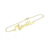 Silver gold plated bracelet with your name Silver gold plated bracelet with your name