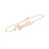 Silver rose gold plated bracelet with your name Silver rose gold plated bracelet with your name