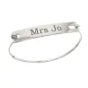 Cuff ID tag silver bracelet Cuff ID tag silver bracelet