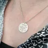 Ασημένιο επιπλατινωμένο κολιέ με τα στοιχεία γέννησης του κοριτσιού σας Ασημένιο επιπλατινωμένο κολιέ με τα στοιχεία γέννησης του κοριτσιού σας