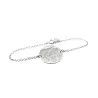 Silver bracelet with your girl's birth details Silver bracelet with your girl's birth details