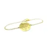 Silver gold plated bracelet with your boy's birth details Silver gold plated bracelet with your boy's birth details