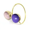 Handmade brass bracelet convex with enamel Handmade brass bracelet convex with enamel