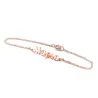 Silver rose gold plated bracelet with name, striped Silver rose gold plated bracelet with name, striped
