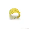 Handmade ring made of silver 925 and gold plated two-tone Handmade ring made of silver 925 and gold plated two-tone