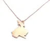 Sterling silver rose gold plated pendant with cut out map of your favorite country or region Sterling silver rose gold plated pendant with cut out map of your favorite country or region