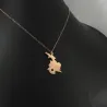 Sterling silver rose gold plated pendant with cut out map of your favorite country or region Sterling silver rose gold plated pendant with cut out map of your favorite country or region