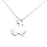 Sterling silver platinum plated pendant with cut out map of your favorite country or region Sterling silver platinum plated pendant with cut out map of your favorite country or region