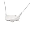 Sterling silver platinum plated necklace with cut out map of your favorite country or region Sterling silver platinum plated necklace with cut out map of your favorite country or region