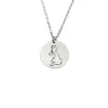 Sterling silver platinum plated disk pendant with engraved map of your favorite country or region (stainless steel chain) Sterling silver platinum plated disk pendant with engraved map of your favorite country or region (stainless steel chain)