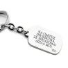 Key ring with silver 925 tag and engraving "I need you next to me" Key ring with silver 925 tag and engraving "I need you next to me"