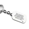 Key ring with silver 925 tag and engraving "I need you next to me" Key ring with silver 925 tag and engraving "I need you next to me"