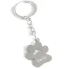 925 Silver Keychain with Pet Paw and Name