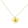 Silver gold plated heart necklace with waveform and QRcode engraved