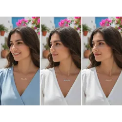 Καλλιγραφικό Κολιέ με Όνομα από Ασήμι 925 | Προσωποποιημένο Δώρο