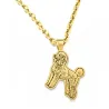 Silver gold plated pendant border with photo engraving, stainless steel chain + date on the back