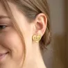 Silver Earrings with Engraved Kid's Drawings | Personalized Jewelry