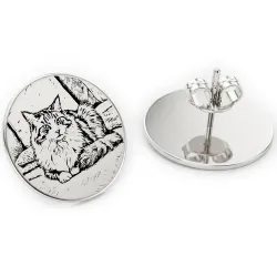 Earrings with Photo Engraving | Personalized Jewelry