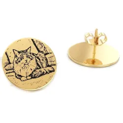 Σκουλαρίκια με Χάραξη Φωτογραφίας | Προσωποποιημένα κοσμήματα