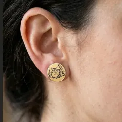 Earrings with Photo Engraving | Personalized Jewelry