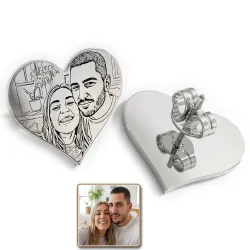 Earrings with Photo Engraving | Personalized Jewelry