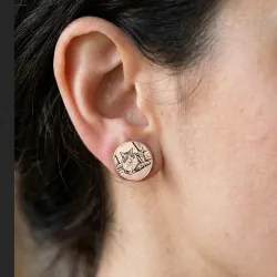 Earrings with Photo Engraving | Personalized Jewelry