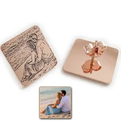 Earrings with Photo Engraving | Personalized Jewelry