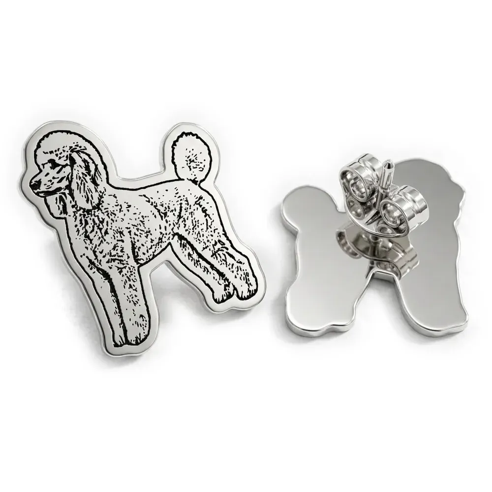 Earrings with Photo Engraving | Personalized Jewelry