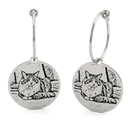 Earrings with Photo Engraving | Personalized Jewelry
