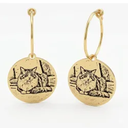 Earrings with Photo Engraving | Personalized Jewelry