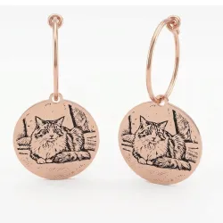 Earrings with Photo Engraving | Personalized Jewelry