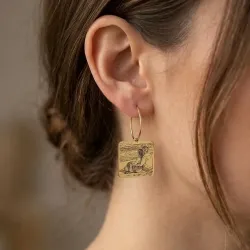 Earrings with Photo Engraving | Personalized Jewelry