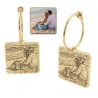 Earrings with Photo Engraving | Personalized Jewelry
