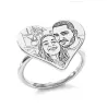 Personalized Photo Ring | 925 Sterling Silver Custom Gift