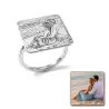 Personalized Photo Ring | 925 Sterling Silver Custom Gift