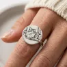 Personalized Photo Ring | 925 Sterling Silver Custom Gift