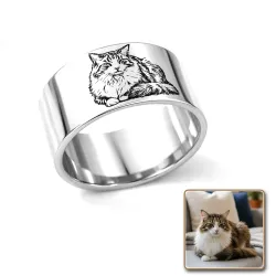 Personalized Photo Ring | 925 Sterling Silver Custom Gift