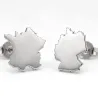 Cut Country Map Stud Earrings | Modern Unique Style