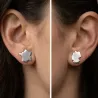 Cut Country Map Stud Earrings | Modern Unique Style