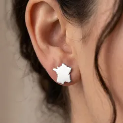 Σκουλαρίκια με Χάρτη Χώρας | Μοντέρνο Στυλ