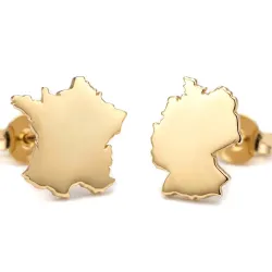 Σκουλαρίκια με Χάρτη Χώρας | Μοντέρνο Στυλ