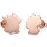 Cut Country Map Stud Earrings | Modern Unique Style
