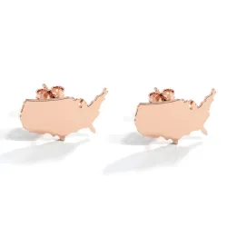 Σκουλαρίκια με Χάρτη Χώρας | Μοντέρνο Στυλ