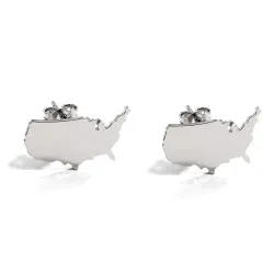 Σκουλαρίκια με Χάρτη Χώρας | Μοντέρνο Στυλ