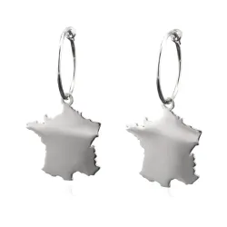Drop Earrings Country Map | Elegant Unique Style