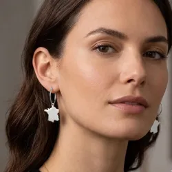 Drop Earrings Country Map | Elegant Unique Style
